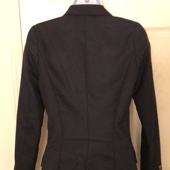 Adorable Black Pea Coat Style Blazer - Picture 13 of 17